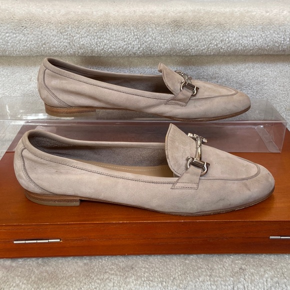 salvatore ferragamo nubuck leather loafers - Picture 2 of 16